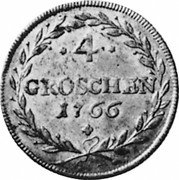 Germany 4 Groschen 1766 KM# 544 Electorate / Regular Coinage coin reverse