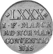 Germany 4 Groschen 1767 KM# 56.1 Anhalt-Zerbst / Principality Regular Coinage coin reverse