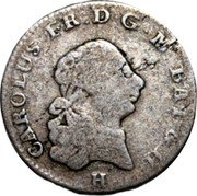 Germany 5 Kreuzer 1768 S KM# 118 Baden-Durlach Line / Grand Duchy / Regular Coinage coin obverse