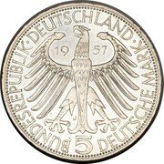 Germany 5 Mark 1957 J KM# 117 Commemorative Coinage coin obverse
