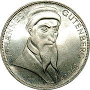 Germany 5 Mark 1968 G KM# 122 Commemorative Coinage coin reverse