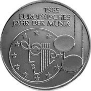 Germany 5 Mark 1985 F KM# 162 Commemorative Coinage coin reverse Germany 5 Mark 1985 F KM# 162 Commemorative Coinage coin reverse
