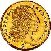 Germany Carolin 1727 KM# 408 Electorate / Trade Coinage coin obverse