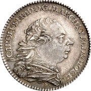 Germany Conventionsthaler 1763 S/GW KM# 104 Baden-Durlach Line / Grand Duchy / Regular Coinage coin obverse