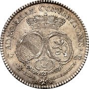 Germany Conventionsthaler 1763 S/GW KM# 104 Baden-Durlach Line / Grand Duchy / Regular Coinage coin reverse