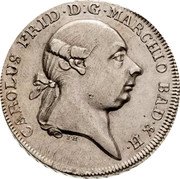 Germany Conventionsthaler 1778 IH/W KM# 129.1 Baden-Durlach Line / Grand Duchy / Regular Coinage coin obverse