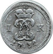 Germany Kreuzer 1732 KM# 65 Baden-Durlach Line / Grand Duchy / Regular Coinage coin reverse