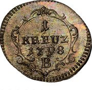 Germany Kreuzer 1798 B KM# 14 Brandenburg-Ansbach-Bayreuth / Margraviate / Regular Coinage coin reverse