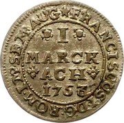Germany Marck (24 Heller) 1753 KM# 47 Free City / Standard Coinage coin obverse