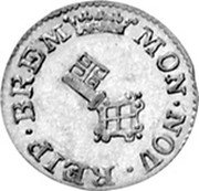 Germany 1/2 Groten 1781 OHK KM# 216 Bremen / Free City / Regular Coinage coin obverse