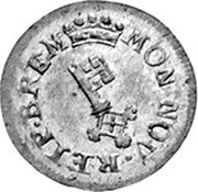 Germany 1/2 Groten KM# 210 Bremen / Free City / Regular Coinage coin obverse