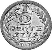 Germany 1/2 Groten KM# 210 Bremen / Free City / Regular Coinage coin reverse