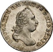 Germany 2/3 Thaler (Gulden) 1791 C KM# 365 Brunswick-Lüneburg-Calenberg-Hannover / Electorate / Regular Coinage coin obverse