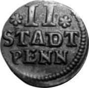 Germany 2 Pfennig (Stadt) 1709 KM# 252 Hildesheim / Free City / Regular Coinage coin reverse Germany 2 Pfennig (Stadt) 1709 KM# 252 Hildesheim / Free City / Regular Coinage coin reverse