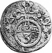 Germany 3 Pfenning (Dreier) 1712 HH KM# 44 Brunswick-Lüneburg-Calenberg-Hannover / Electorate / Regular Coinage coin reverse