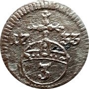 Germany 3 Pfenning (Dreier) 1733 CPS KM# 242 Brunswick-Lüneburg-Calenberg-Hannover / Electorate / Regular Coinage coin reverse