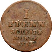 Germany Pfenning 1762 IWS KM# 337 Brunswick-Lüneburg-Calenberg-Hannover / Electorate / Regular Coinage coin reverse