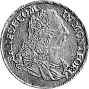 Germany 1/2 Carolin 1735 KM# 153 Montfort / Countship / Trade Coinage coin obverse