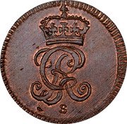 Germany 1/2 Dreiling (1-1/2 Pfennig) 1739 S KM# 19 Lauenburg / Duchy / Regular Coinage coin obverse Germany 1/2 Dreiling (1-1/2 Pfennig) 1739 S KM# 19 Lauenburg / Duchy / Regular Coinage coin obverse