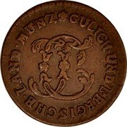 Germany 1/2 Stüber 1790 PR KM# 206 Jülich-Berg / Duchy / Regular Coinage coin obverse