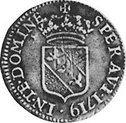 Germany 1/2 Teston 1719 KM# 89 Lorraine / Duchy / Standard Coinage coin reverse