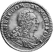 Germany 1/4 Carolin 1736 KM# 160 Montfort / Countship / Trade Coinage coin obverse