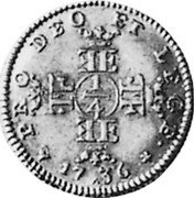 Germany 1/4 Carolin 1736 KM# 160 Montfort / Countship / Trade Coinage coin reverse