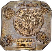 Germany 1 Florin 4 Kreuzer 1713 KM# 12 Landau / Free City / Siege Coinage coin obverse