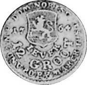 Germany 12 Grote (1/6 Thaler) 1764 KM# 101 Jever / Lordship / Regular Coinage coin reverse