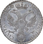 Germany 48 Schilling (Courantthaler) 1752 JJJ KM# 168.5 Lübeck / Free City / Regular Coinage coin obverse Germany 48 Schilling (Courantthaler) 1752 JJJ KM# 168.5 Lübeck / Free City / Regular Coinage coin obverse