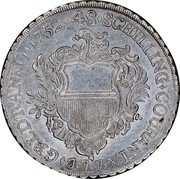 Germany 48 Schilling (Courantthaler) 1752 JJJ KM# 168.5 Lübeck / Free City / Regular Coinage coin reverse Germany 48 Schilling (Courantthaler) 1752 JJJ KM# 168.5 Lübeck / Free City / Regular Coinage coin reverse