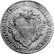 Germany 48 Schilling (Courantthaler) 1752 JJJ KM# 168.6 Lübeck / Free City / Regular Coinage coin reverse Germany 48 Schilling (Courantthaler) 1752 JJJ KM# 168.6 Lübeck / Free City / Regular Coinage coin reverse
