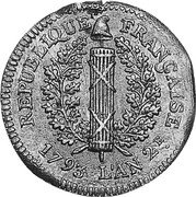 Germany 5 Sols 1793 KM# 603 Mainz / French Occupation / Siege Coinage coin obverse