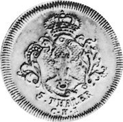 Germany 5 Thaler 1748 CHI KM# 32 Mecklenburg-Strelitz / Duchy / Regular Coinage coin reverse