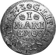 Germany Mariengroschen (1/36 Thaler) 1713 HL KM# 121 Lippe-Detmold / Countship / Regular Coinage coin reverse Germany Mariengroschen (1/36 Thaler) 1713 HL KM# 121 Lippe-Detmold / Countship / Regular Coinage coin reverse