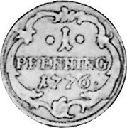 Germany Pfenning 1776 KM# 10 Löwenstein-Wertheim-Virneburg & Rochefort / County / Regular Coinage coin reverse