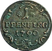 Germany Pfenning 1790 KM# 90 Löwenstein-Wertheim-Rochefort / Principality coin reverse