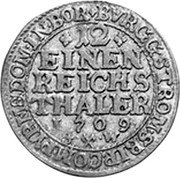 Germany 1/12 Thaler (3 Groschen) 1709 JW KM# 176.1 Paderborn / Bishopric / Regular Coinage coin reverse
