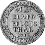 Germany 1/12 Thaler (3 Groschen) 1713 AP KM# 176.3 Paderborn / Bishopric / Regular Coinage coin reverse