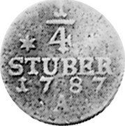 Germany 1/4 Stüber (2-1/2 Witten) 1787 A KM# 261 Principality / Regular Coinage coin reverse