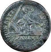 Germany 2 Pfenning 1740 KM# 436 Münster / Cathedral Chapter coin obverse Germany 2 Pfenning 1740 KM# 436 Münster / Cathedral Chapter coin obverse