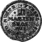 Germany 3 Mariengroschen KM# 203 Osnabrück / Bishopric / Regular Coinage coin reverse