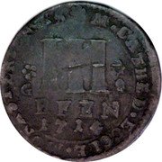 Germany 3 Pfenning (Dreier) 1714 GS KM# 426 Münster / Cathedral Chapter coin reverse