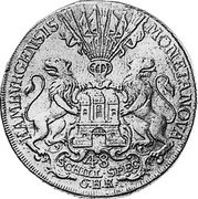 Germany 48 Schilling (Thaler) 1761 OHK KM# 417.1 Hamburg / Free City / Regular Coinage coin reverse Germany 48 Schilling (Thaler) 1761 OHK KM# 417.1 Hamburg / Free City / Regular Coinage coin reverse