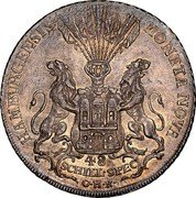 Germany 48 Schilling (Thaler) 1764 OHK KM# 417.4 Hamburg / Free City / Regular Coinage coin obverse Germany 48 Schilling (Thaler) 1764 OHK KM# 417.4 Hamburg / Free City / Regular Coinage coin obverse