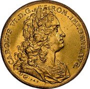 Germany 8 Ducat 1721 PGN KM# 287 Nürnberg / Free Imperial City / Trade Coinage coin obverse