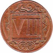 Germany 8 Pfennig 1713 KM# 9 Coesfeld / Provincial Town / Regular Coinage coin reverse