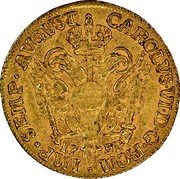 Germany Ducat 1734 IHL KM# 342 Hamburg / Free City / Trade Coinage coin reverse Germany Ducat 1734 IHL KM# 342 Hamburg / Free City / Trade Coinage coin reverse