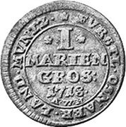 Germany Mariengroschen (1/36 Thaler) 1718 AWH KM# 213 Osnabrück / Bishopric / Regular Coinage coin reverse