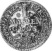 Germany Mariengroschen (1/36 Thaler) 1724 JJJ KM# 248 Osnabrück / Bishopric / Regular Coinage coin reverse